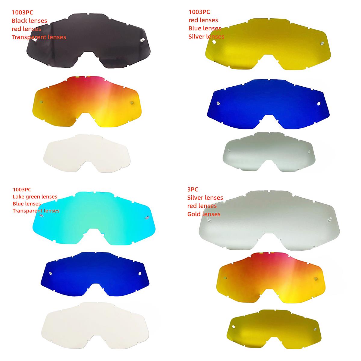Aero Cycling Helmet - Lentilles de rechange pour moto, lentilles