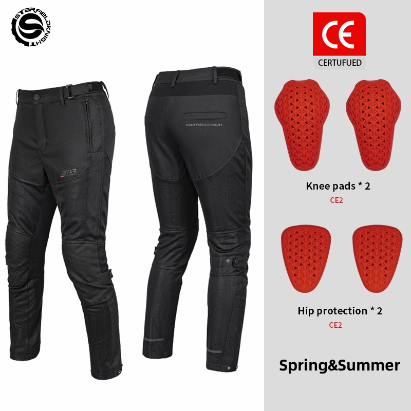 Cycling Gear Black - Star Field Knight-Pantalon d'équitation de moto