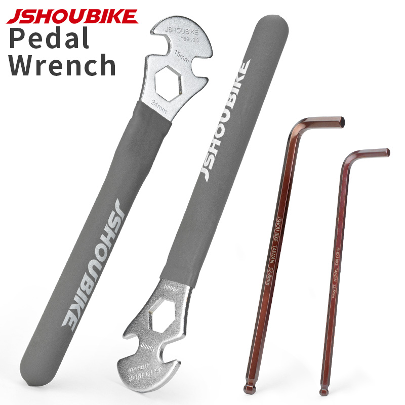 Mtb Pedals - JSHOUBIKE 6/8/15mm clé à pédale de