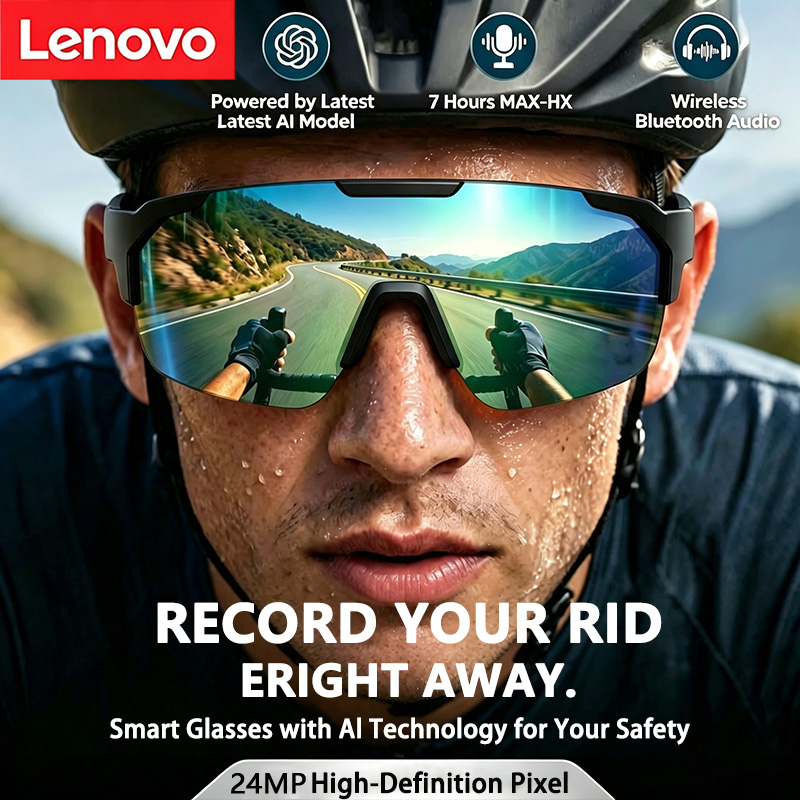 Cycling Glasses - Lunettes de cyclisme intelligentes Lenovo 2400W