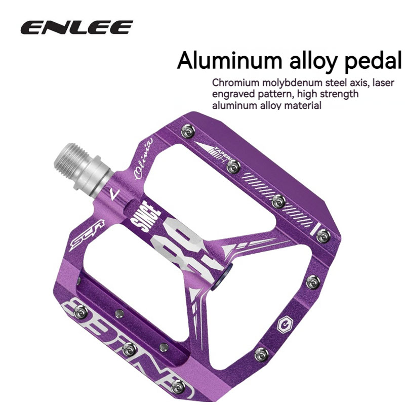 Cycling Gear Material - ENLEE-Pédales de vélo en aluminium ultralégères,