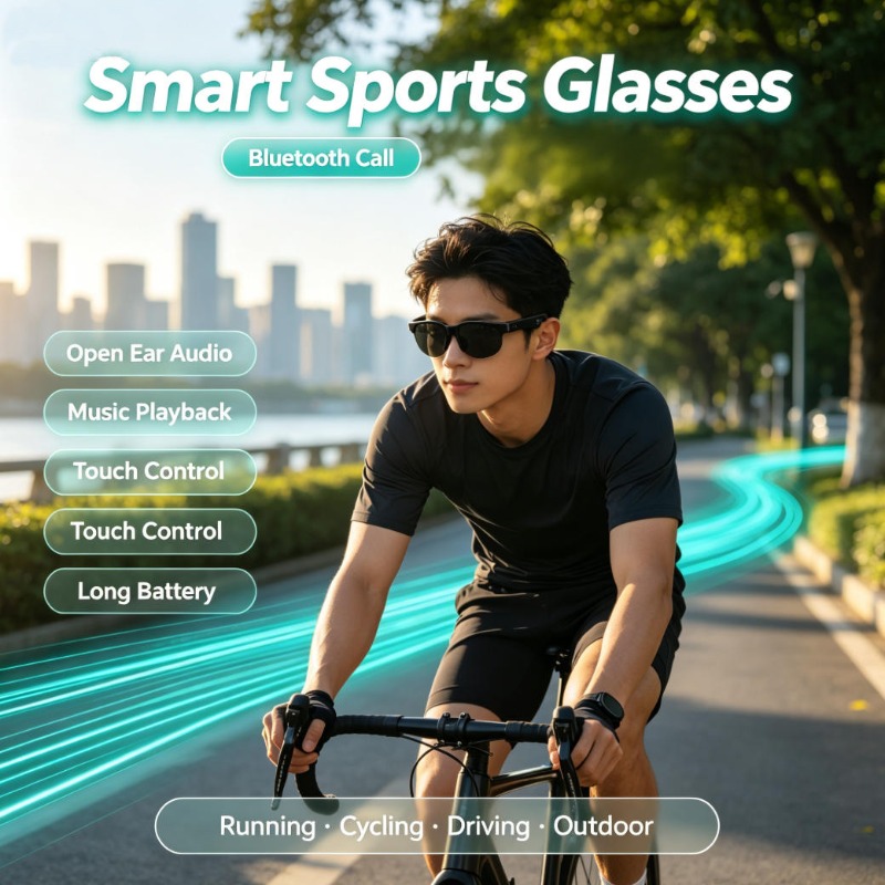 Cycling Glasses - Lunettes de sport intelligentes avec audio