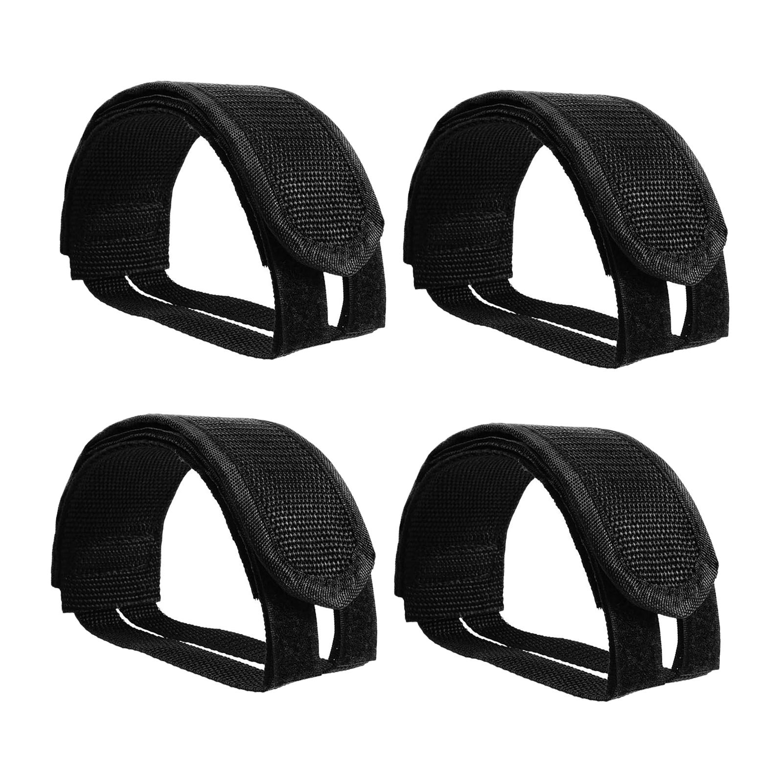 Cycling Gear Black - Sangles de pédale de vélo antidérapantes