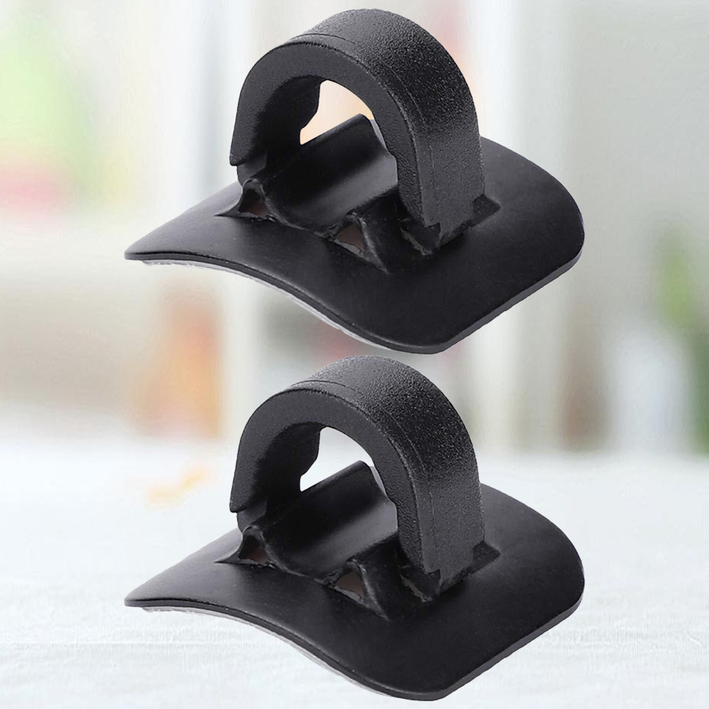 Cycling Gear Black - 2 pièces de clips de câble