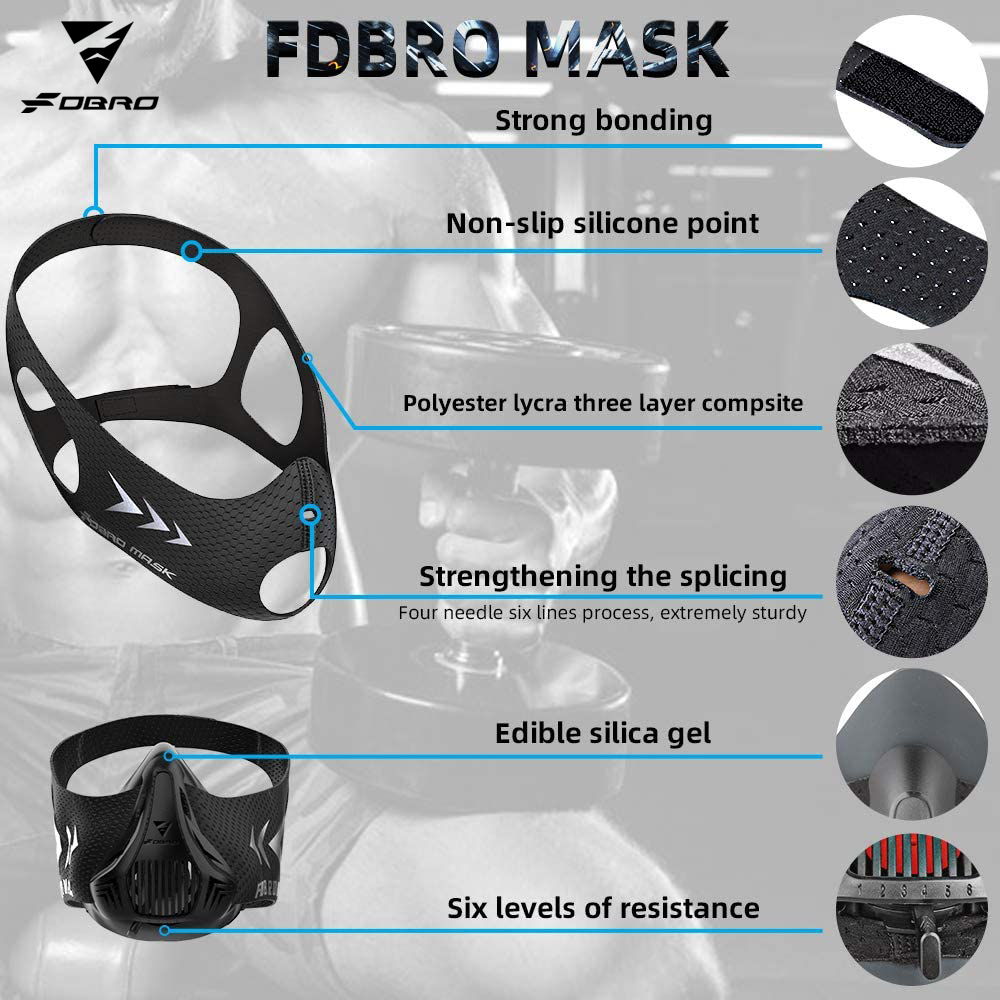 Masque d'entraînement noir tai - Cycling Gear Black avis et prix