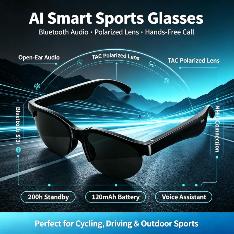 Lunettes de sport intelligente - Cycling Glasses avis et prix