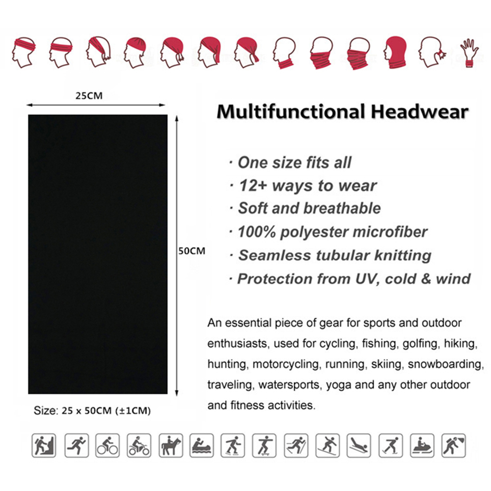 Bandanas de couleur unie sans  - Cycling Gear Men avis et prix